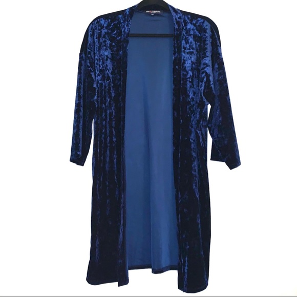 crushed velvet cardigan